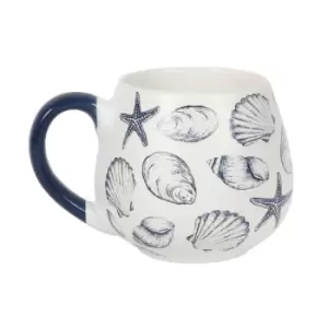 Image of Coastal Charm Seashell Ceramic Mug
