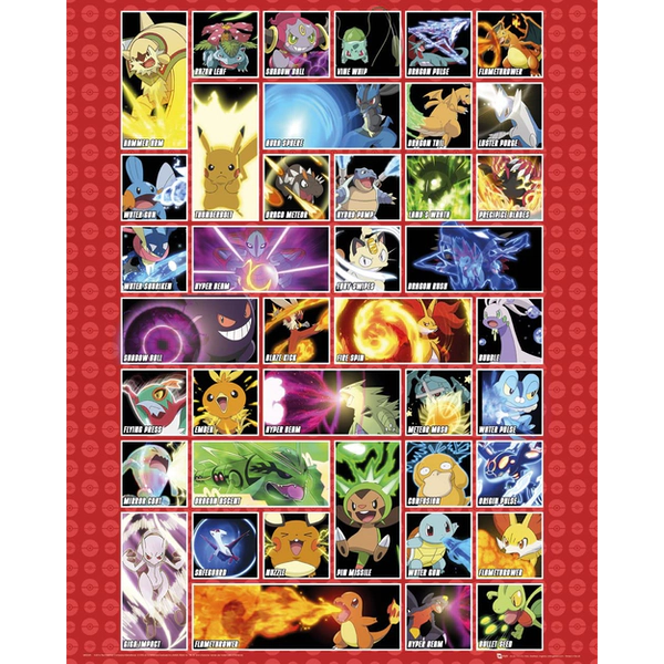 Image of Pokemon - Moves Mini Poster