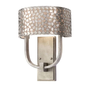 Image of Confetti 2 Light Wall Light - Silver Finish, E27