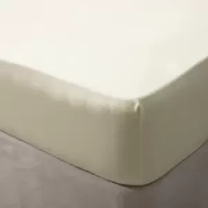 Image of Belledorm Jersey Cotton Fitted Sheet (Kingsize) (Ivory)