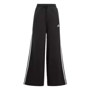 Image of adidas Essentials 3-Stripes French Terry Wide Joggers Wom - Black