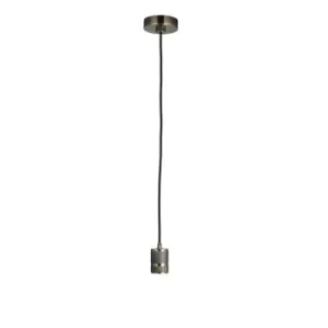 Image of Endon Urban - 1 Light Pendant Antique Brass Plate, E27