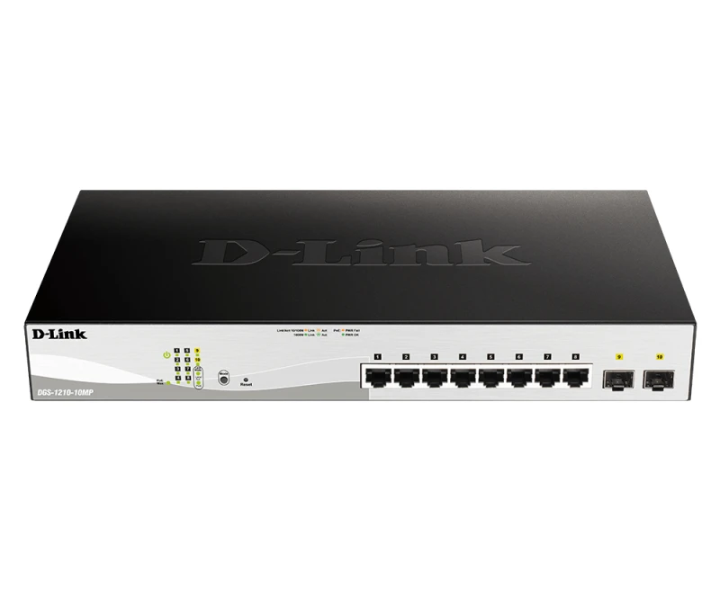 Image of D-Link DGS-1210-10MP Managed L2 Gigabit Ethernet (10/100/1000) Power o