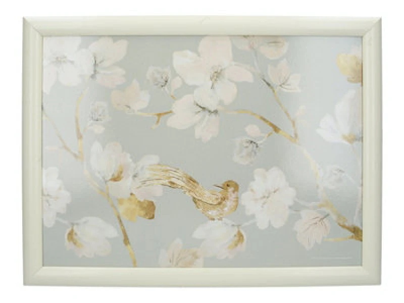 Image of Creative Tops Duck Egg Floral Lap tray Duck Egg Blue