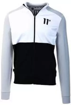 Image of 11 Degrees Cut and Sew Track Jacket - Black/Grey/Wht