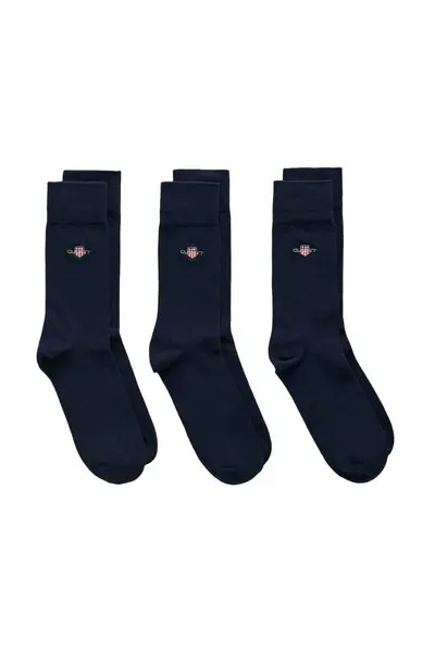 Image of Gant 3 Pack Shield Socks Dark Blue