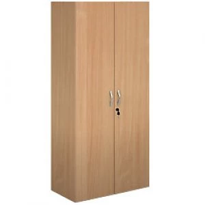 Image of Dams International Cupboard Lockable Melamine Contract 25 756 x 408 x 1630mm Beech