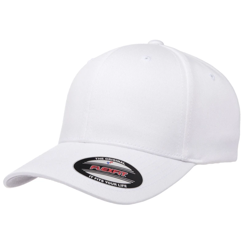 Image of Flexfit Wooly Combed Cap in White White Unisex One Size