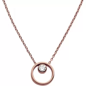 Image of Ladies Skagen PVD rose plating Elin Necklace