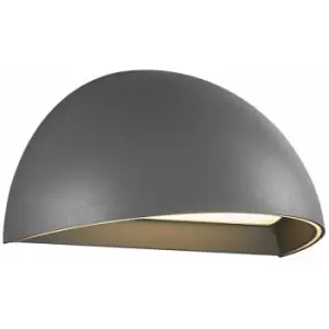 Image of Nordlux Arcus Smart LED Dimmable Outdoor Down Wall Lamp Grey, IP54, 2700K