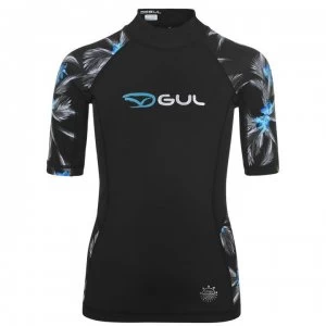 Image of Gul Rash Vest Junior Girls - Black Print