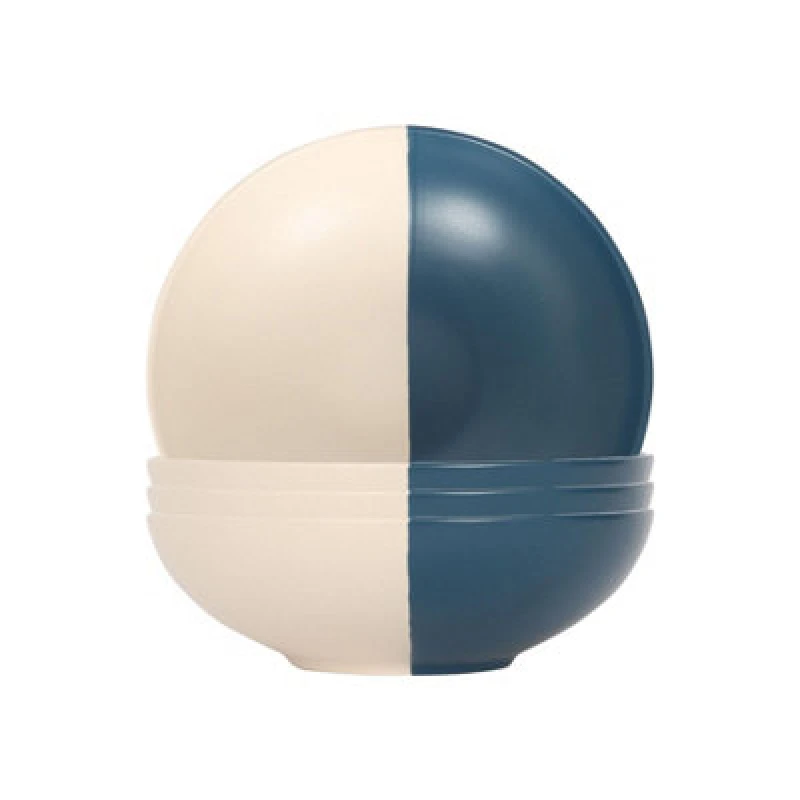 Image of Nicola Spring Dipped Stoneware Pasta Bowls - 20.5Cm - Navy - Pack Of 4