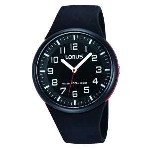 Image of Lorus RRX47DX9 Kids Watch with Clear White Arabic Numerals & Soft Silicone Strap