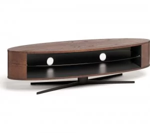 Image of Techlink Ellipse EL140DOSG TV Stand Dark oak and satin grey