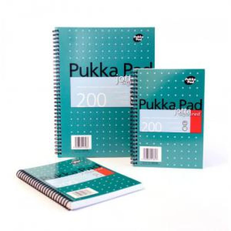 Image of Pukka Pads Metallic Jotta Notepad Wirebound A5 5mm Squared 200 EXR26725PK