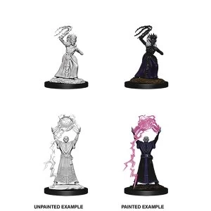 Image of D&D Nolzur's Marvelous Unpainted Miniatures (W12) Drow Mage & Drow Priestess