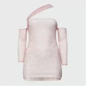 Image of Missguided Plus Size Asymmetric Bodycon Mini Dress - Multi