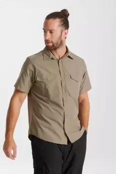 Image of Cotton-Blend Kiwi' Short Sleeve Shirt