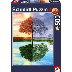 Image of The Seasons Tree 500 Piece Jigsaw Puzzle