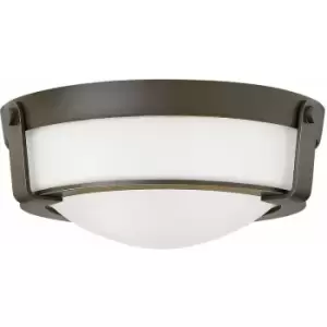 Image of Loops - 2 Bulb Flush Light Low Ceiling Olde Bronze LED E27 60W Bulb