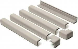 Image of Prince Lionheart Fireplace Guard with Two Corners Grey