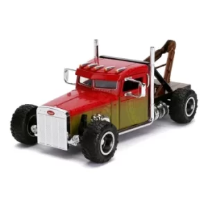 Image of FAST & FURIOUS Hobbs & Shaw Hollywood Rides Custom Peterbilt Truck Die-cast Vehicle, 8 Years or Above, Scale 1:24,...