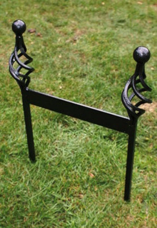 Image of Poppy Forge Boot Scraper (Arch) - Steel Shoe Cleaner - Steel - L6.4 X W33 X H45.7cm - Black