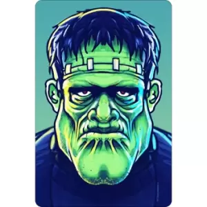 Image of Greet Tin Card Frankie Stein Plaque (One Size) (Green/Blue)