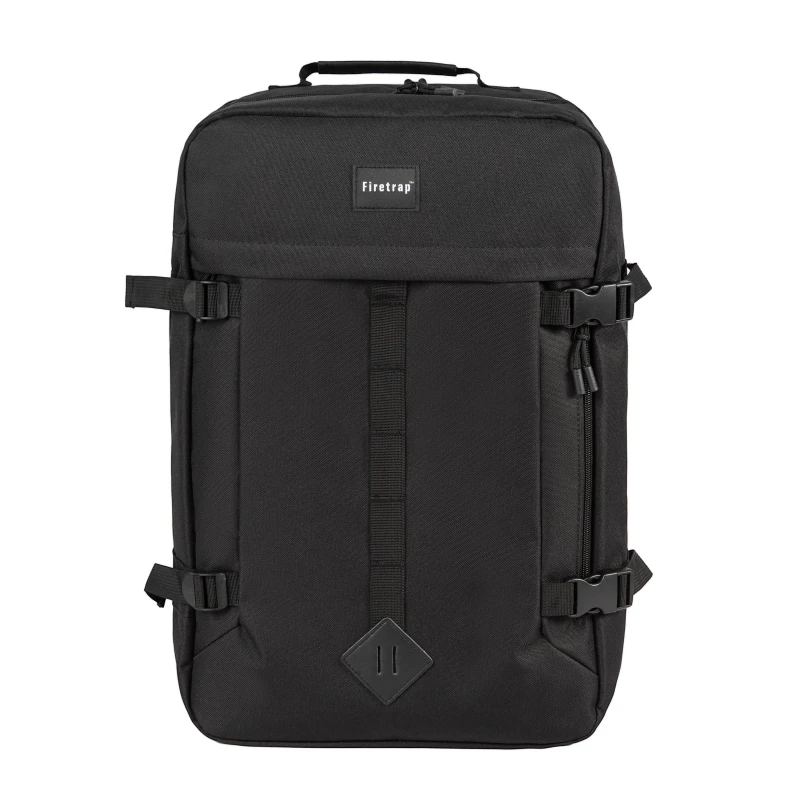 Image of Firetrap Mini Travel Backpack Black/Charcoal unisex One Size