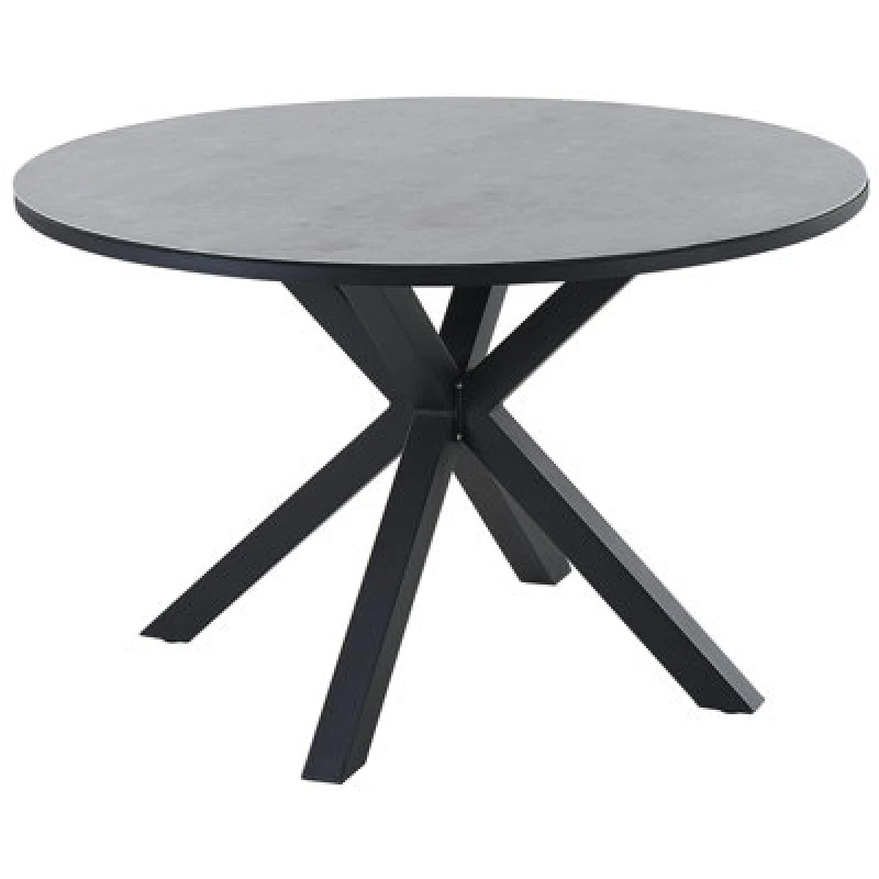 Image of Beliani Garden Dining Table Maletto 120 Cm 120 Cm Glass Grey