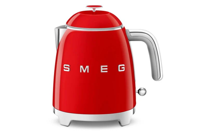 Image of Smeg Mini-Kettle & 2-slice Toaster Set, 50's Style Retro, Stainless Steel, Red Red Unisex