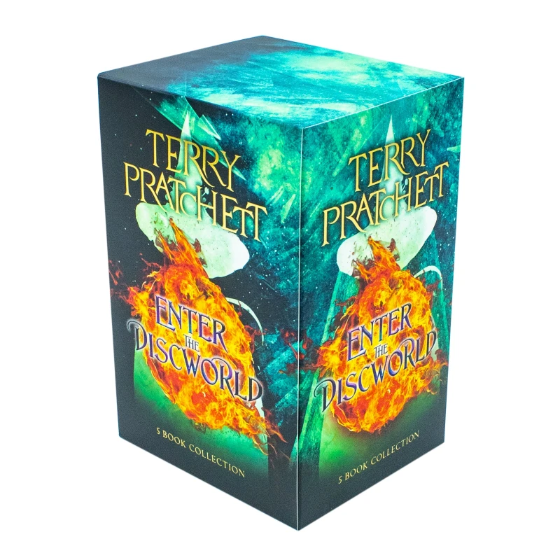 Image of Terry Pratchett Discworld Novels Series Box Set The Colour Of Magic Equal Rites Mort Guards Guards And Going Postal Terry Pratchett Books