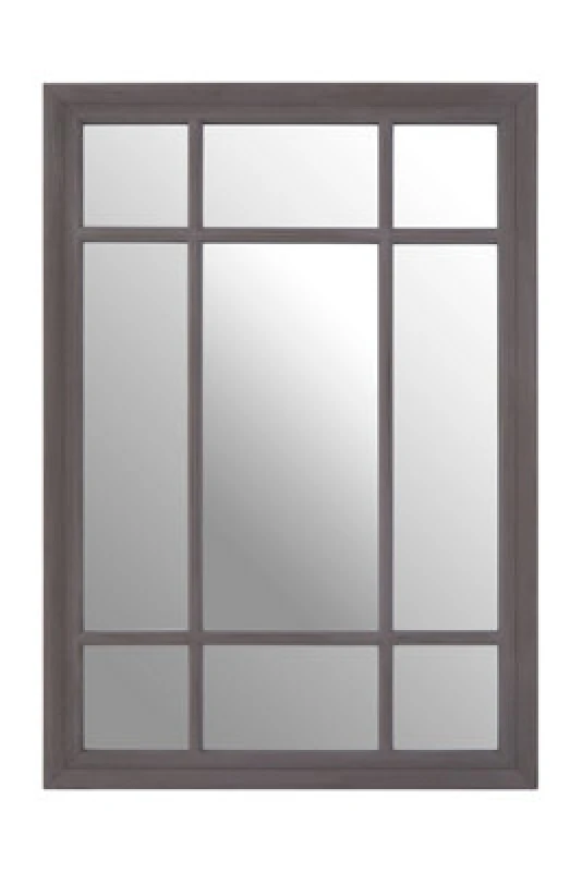 Image of Premier Housewares Hawthorne Rectangular Grey Wall Mirror Grey
