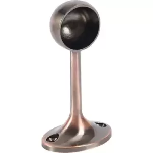 Image of Rothley Antique Tube End Bracket in Copper Steel