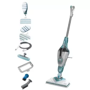 Image of Black & Decker BHSM166DSM-GB 1600W Steam Mop & 11 Accessories - White