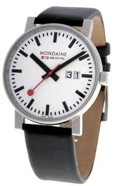 Image of Mondaine Watch Evo Big Date D - White MD-010