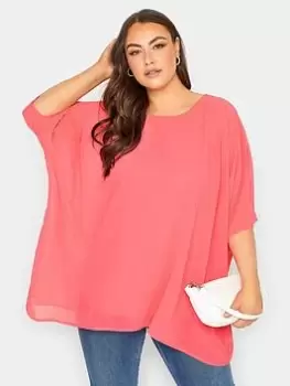 Image of Yours Cape Top - Orange, Size 20, Women
