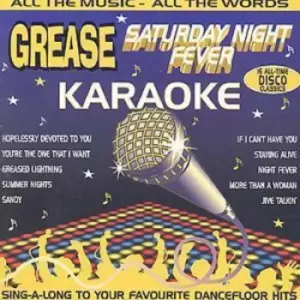 Image of Various - Grease & Saturday Night Fever Karaoke: ALL THE MUSIC-ALL THE WORDS;SING-A-LONG TO YOUR FAVOURITE DA CD Album - Used