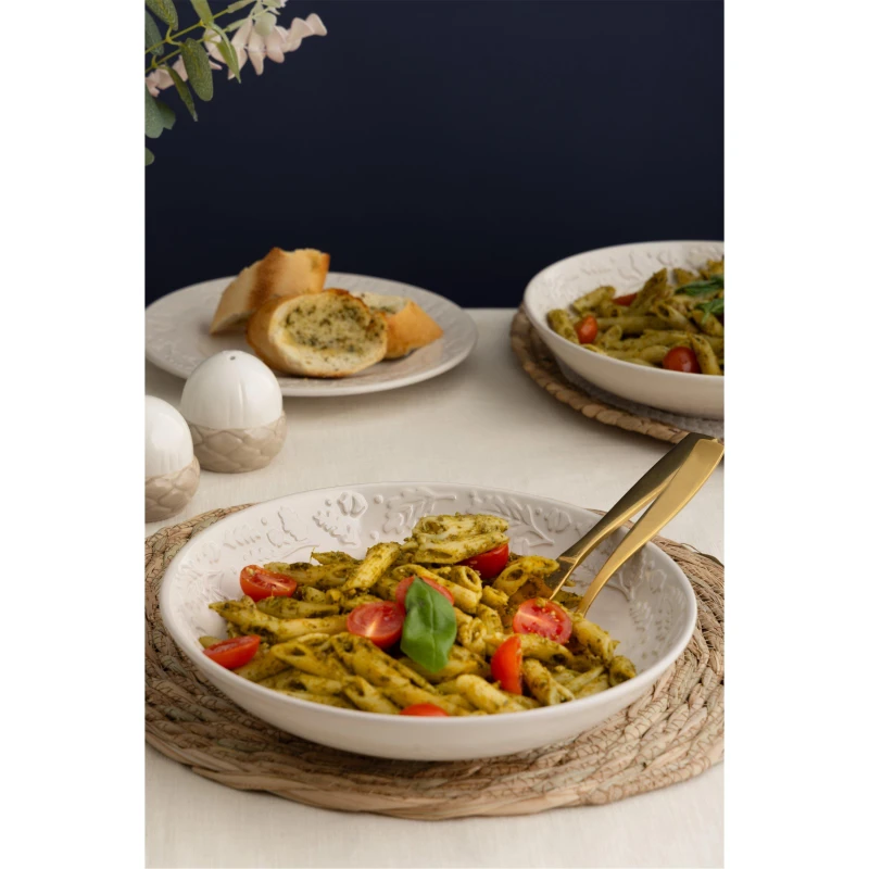 Image of Price & Kensington Price & Kensington 4 Acorn Pasta Bowls White - Price & Kensington White HR92901