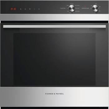 Image of Fisher & Paykel Designer OB60SC7CEX1 Built In Electric Single Oven - Black / Stainless Steel - A Rated
