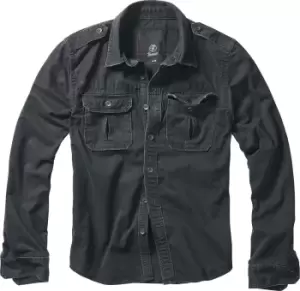 Image of Brandit Vintage Shirt Longsleeve black