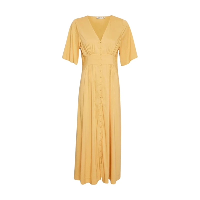Image of moss copenhagen Womens dress Moss Copenhagen Miabella Jaune Female M