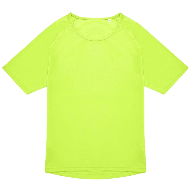 Image of B&C Mens Active T-Shirt in Bright Yellow Size: XS Bright Yellow Male XS