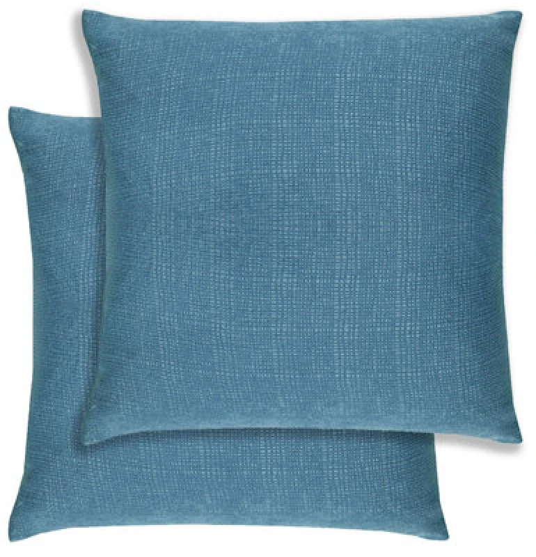 Image of Enhanced Living Pair of Matrix Textured Cushion Covers - 43x43cm - Cases Only Teal