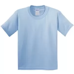 Image of Gildan Childrens Unisex Heavy Cotton T-Shirt (Pack Of 2) (S) (Light Blue)