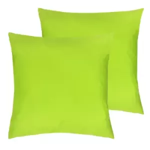 Image of Furn. Wrap Outdoor Polyester Filled Cushions Twin Pack Lime