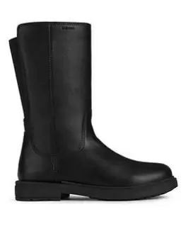 Image of Geox &Eacute;clair Knee Boot, Black, Size 10 Younger