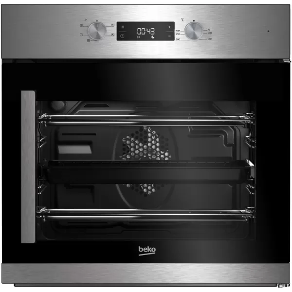 Image of Beko BIF22300XR Built In Electric Single Oven with added Steam Function - Stainless Steel - A Rated