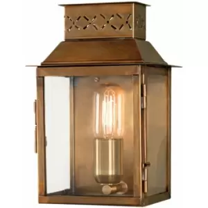 Image of Loops - Outdoor IP44 Wall Light Aged Brass LED E27 100W d01873