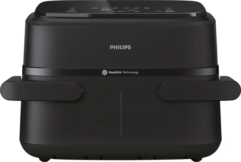 Image of Philips 1000 Series Dual Basket NA150/09 Air Fryer - Black